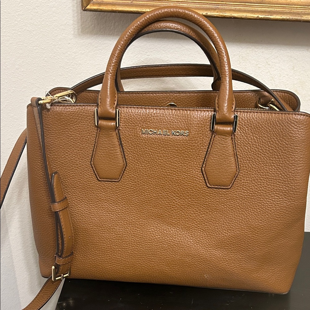 Michael Kors Tan Leather Satchel